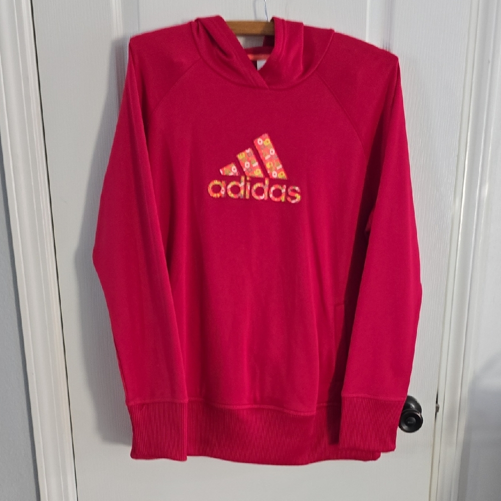 Adidas Women's Vibrant Red Hoodie